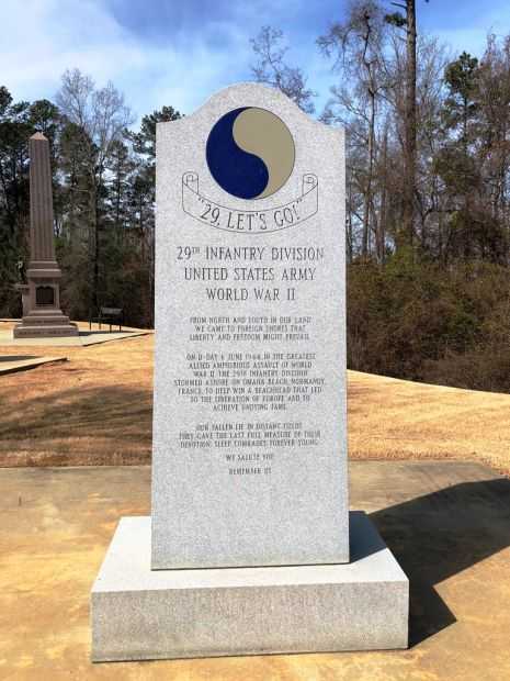 29TH INFANTRY DIVISION WAR MEMORIAL FRONT