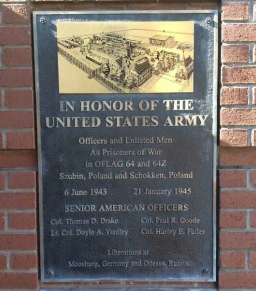 IN HONOR OF THE UNITED STATES ARMY MEMORIAL PLAQUE