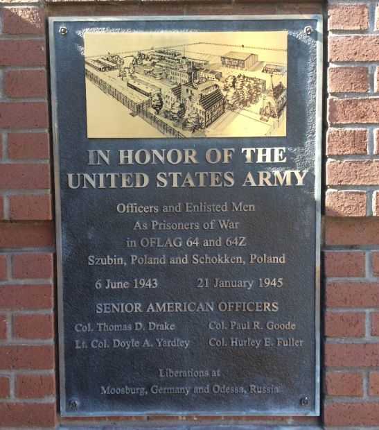 IN HONOR OF THE UNITED STATES ARMY MEMORIAL PLAQUE