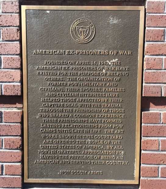 ANDERSONVILLE AMERICAN EX-PRISONERS OF WAR MEMORIAL PLAQUE