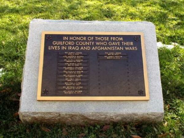 GUILFORD COUNTY IRAQ AND AFGHANISTAN WAR DEAD MEMORIAL