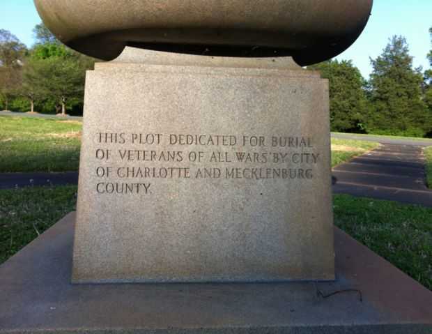 EVERGREEN CEMETERY VETERANS’ REST MEMORIAL FOUNTAIN DEDICATION STONE