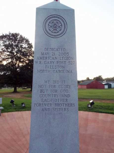 AMERICAN LEGION POST 527 VETERANS MEMORIAL OBELISK