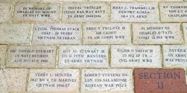 GUILFORD COUNTY VETERANS MEMORIAL BRICKS