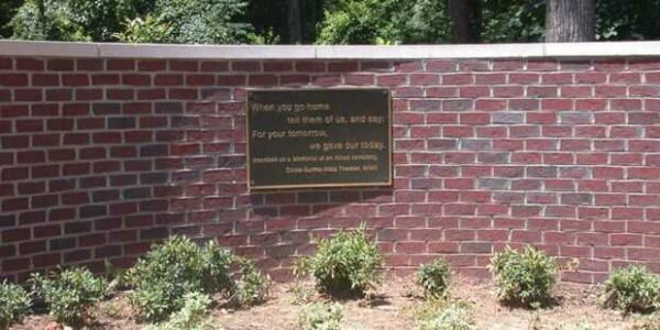 GUILFORD COUNTY VETERANS MEMORIAL PLAQUE