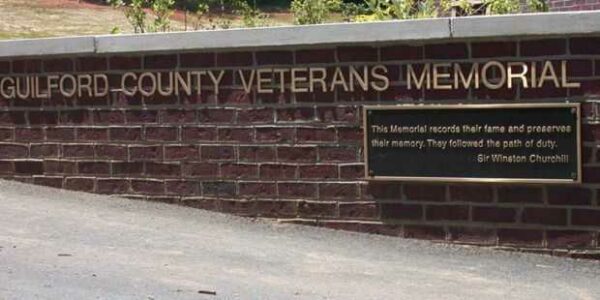 GUILFORD COUNTY VETERANS MEMORIAL ENTRANCE PLAQUE