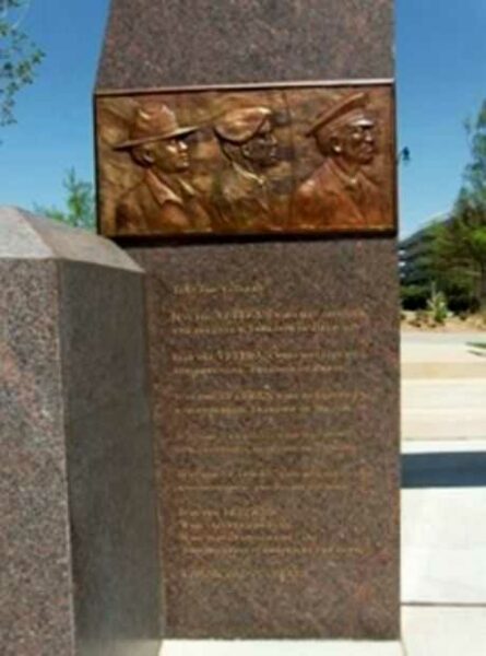 WESTERN NORTH CAROLINA VETERANS MEMORIAL LEFT ENTRANCE PLAQUE