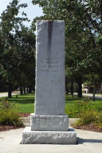 AMERICAN LEGION POST NO. 361 WAR MEMORIAL