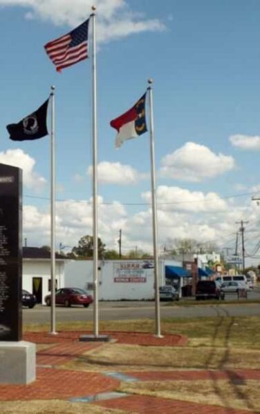 SAMPSON COUNTY VETERANS PARK MEMORIAL FLAGPOLE