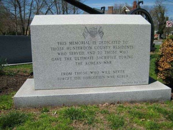 HUNTERDON COUNTY KOREAN WAR MEMORIAL