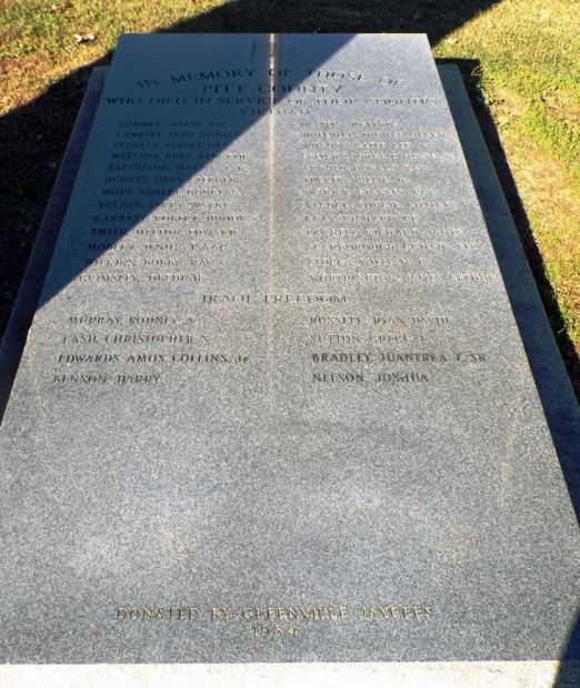 PITT COUNTY VIETNAM WAR MEMORIAL