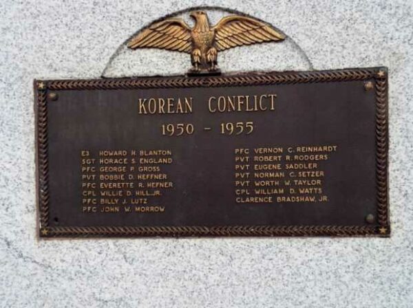 CATAWBA COUNTY WAR MEMORIAL PLAQUE D