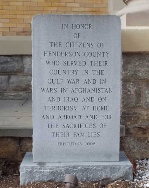 HENDERSON COUNTY GULF WAR MEMORIAL