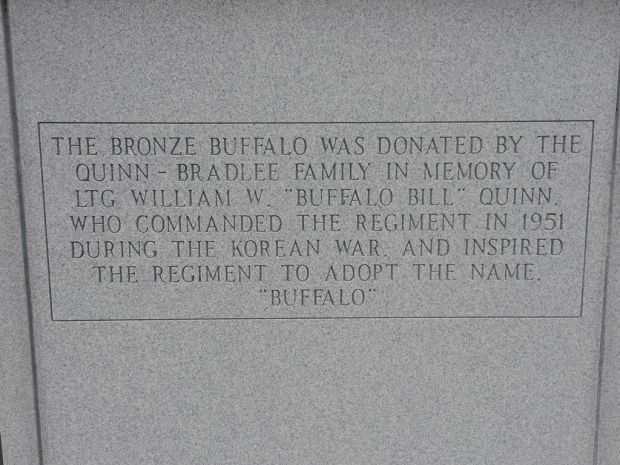 17TH INFANTRY REGIMENT “THE BUFFALOES” MEMORIAL DEDICATION STONE A