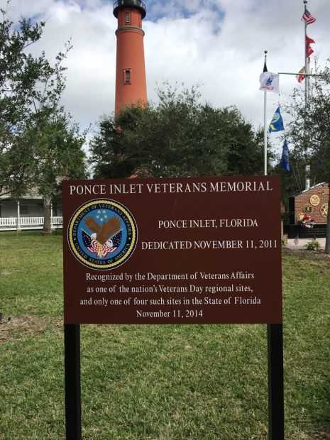 PONCE INLET VETERANS MEMORIAL MARKER