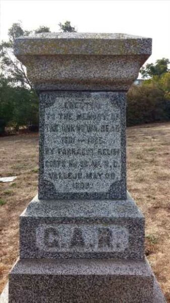 SUNRISE MEMORIAL CEMETERY CIVIL WAR UNKNOWN DEAD MEMORIAL