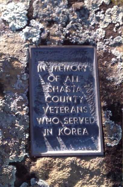 SHASTA COUNTY VETERANS MEMORIAL GROVE PLAQUE D