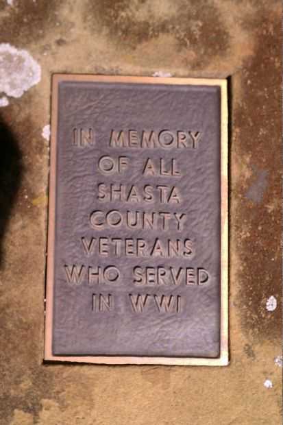 SHASTA COUNTY VETERANS MEMORIAL GROVE PLAQUE B