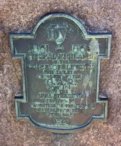 LONG BEACH G.A.R. CIVIL WAR MEMORIAL PLAQUE