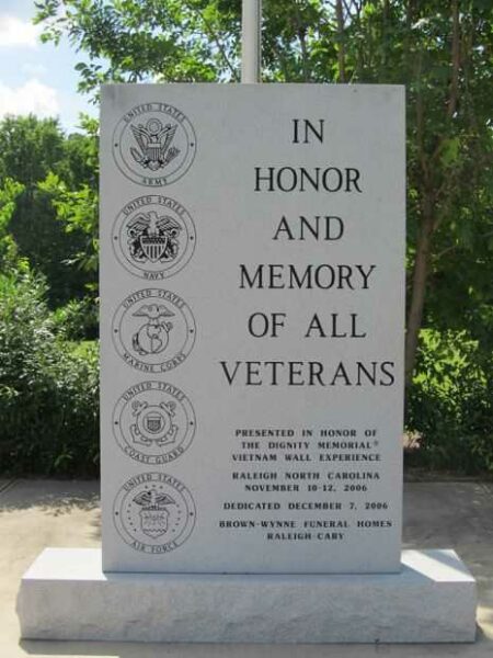 RALEIGH ALL VETERANS MEMORIAL
