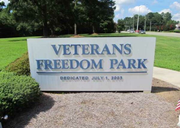 VETERANS FREEDOM PARK MEMORIAL MARKER