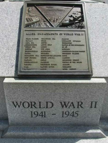 NORTH CAROLINA WAR VETERANS MEMORIAL PLAQUE C