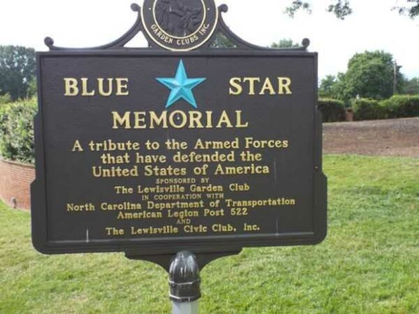 LEWISVILLE BLUE STAR MEMORIAL MARKER