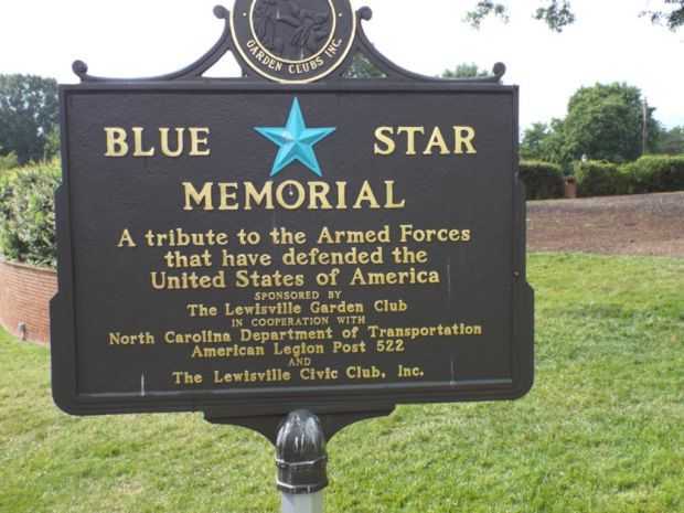 LEWISVILLE BLUE STAR MEMORIAL MARKER