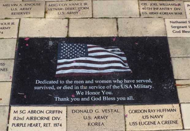 TOWN OF LEWISVILLE ALL VETERANS MEMORIAL DEDICATION STONE