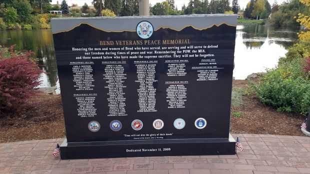 BEND VETERANS PEACE MEMORIAL