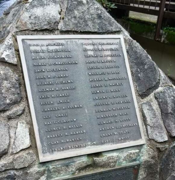 PEAVY HALL WAR MEMORIAL PLAQUE C