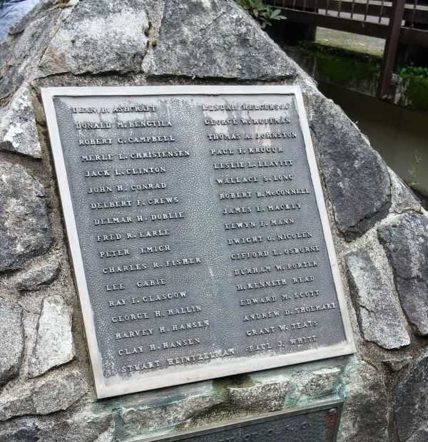 PEAVY HALL WAR MEMORIAL PLAQUE C