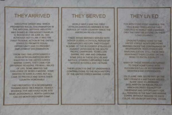 MONFORD POINT MARINE MEMORIAL STONE A