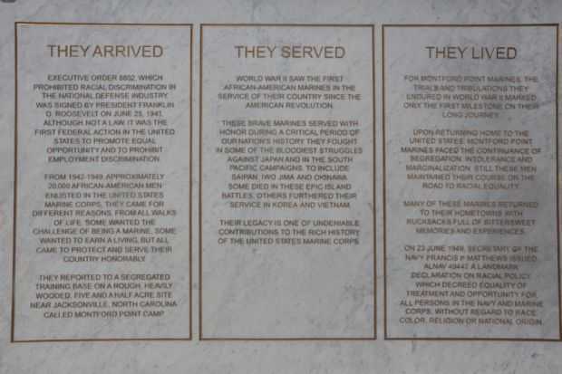 MONFORD POINT MARINE MEMORIAL STONE A