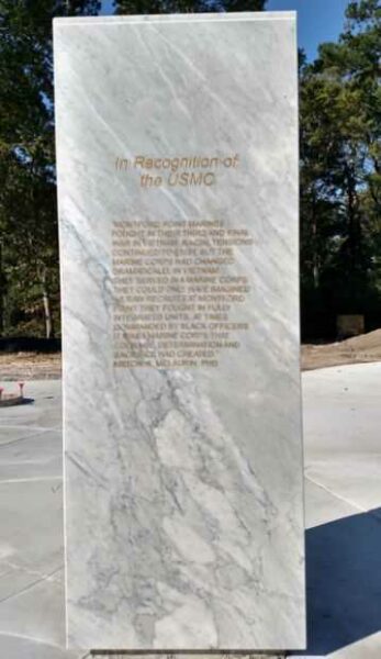 MONFORD POINT MARINE MEMORIAL PILLAR A