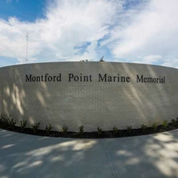 MONFORD POINT MARINE MEMORIAL ENTRANCE WALL
