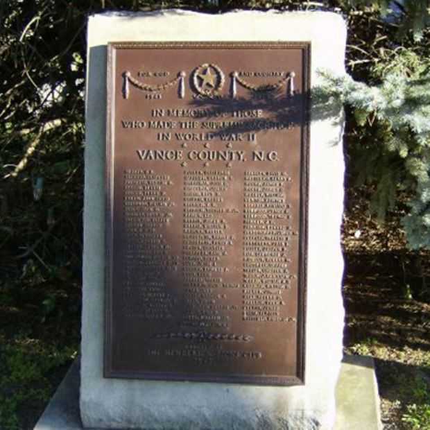 VANCE COUNTY WORLD WAR II MEMORIAL