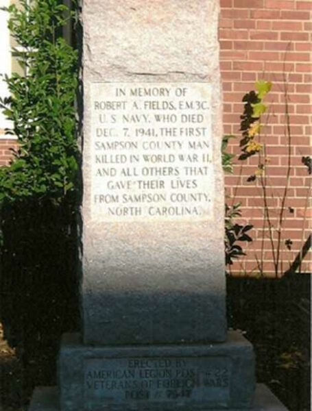 ROBERT A. FIELDS WAR MEMORIAL