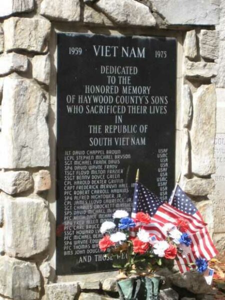 HAYWOOD COUNTY VIET NAM WAR DEAD MEMORIAL