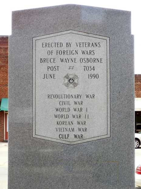 ALLEGHANY COUNTY VETERANS MEMORIAL BACK