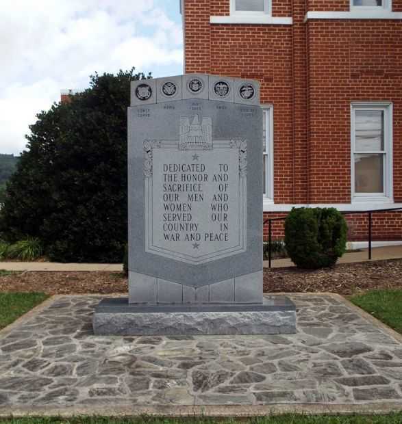 ALLEGHANY COUNTY VETERANS MEMORIAL FRONT