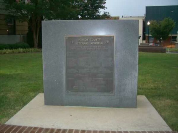 PERSON COUNTY VETERANS MEMORIAL