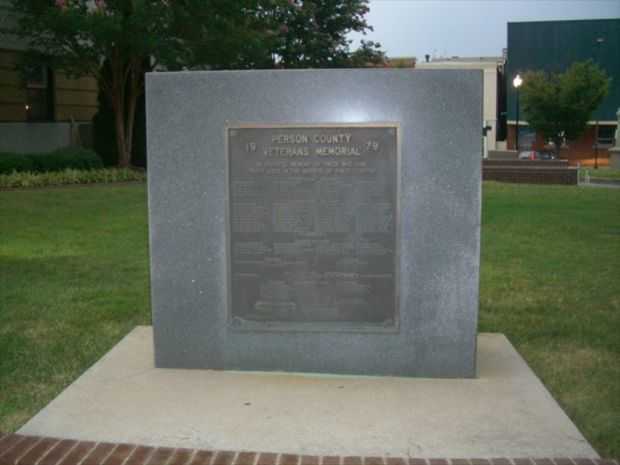 PERSON COUNTY VETERANS MEMORIAL