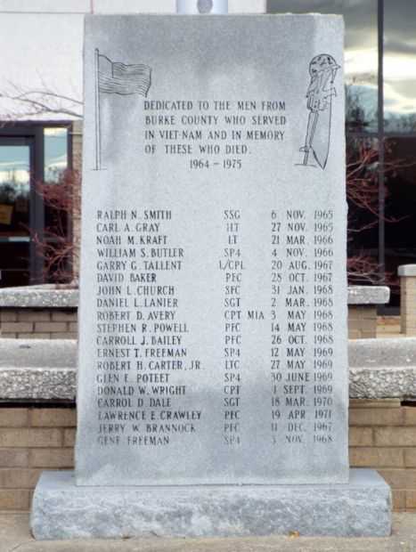 BURKE COUNTY VIETNAM VETERANS MEMORIAL