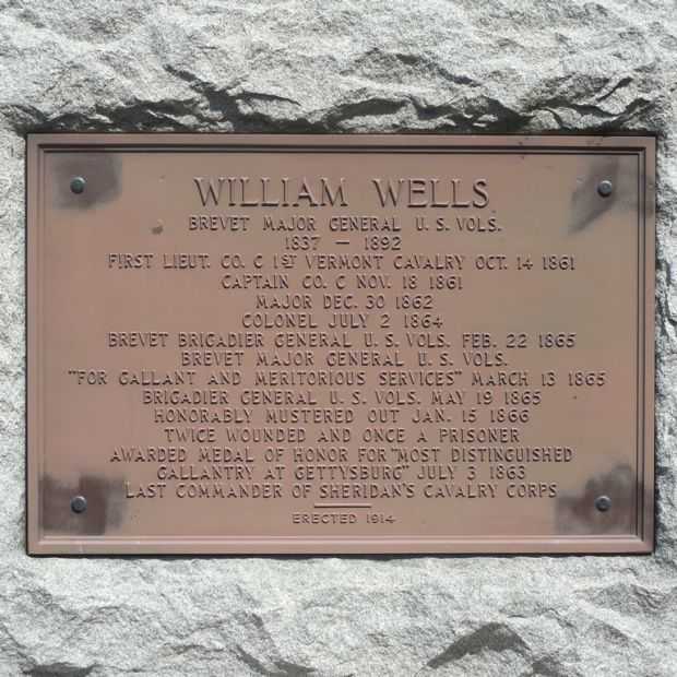 MAJOR GENERAL WILLIAM WELLS MEDAL OF HONOR MEMORIAL PLAQUE