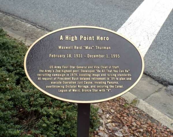 MAXWELL REID “MAX” THURRMAN MEMORIAL PLAQUE