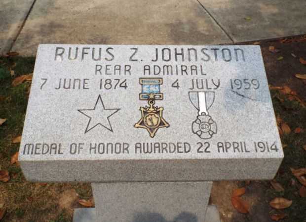 RUFUS Z. JOHNSTON MEDAL OF HONOR MEMORIAL LECTERN DEDICATION STONE