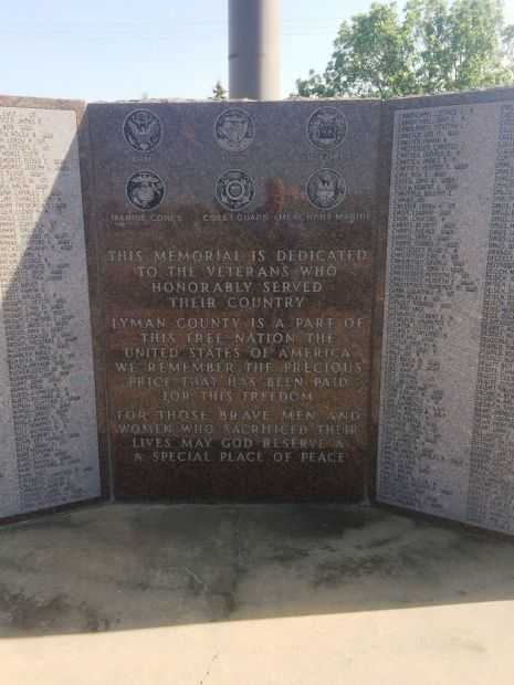 LYMAN COUNTY WAR VETERANS MEMORIAL