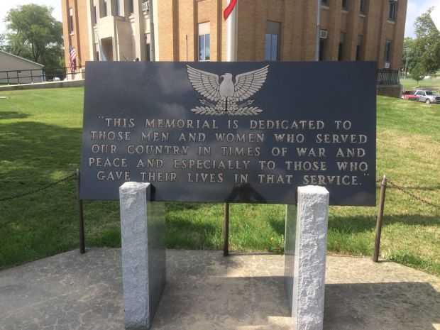 WESSINGTON SPRINGS VETERANS MEMORIAL DEDICATION STONE