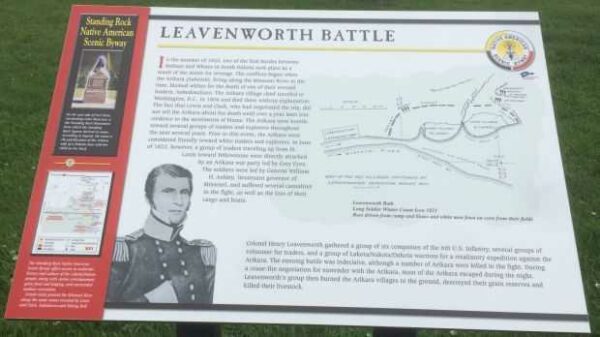 LEAVENWORTH BATTLE WAR MEMORIAL PANEL